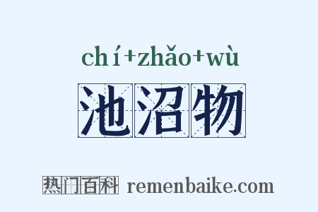 池沼物是什么意思的图片